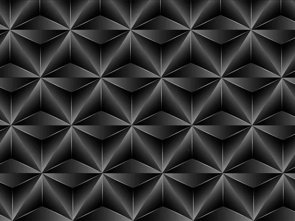 Dark Abstract Geometric Seamless Pattern Background — Stock Vector