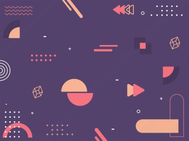 Mor Renkli Soyut Geometrik Arkaplan.