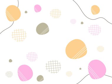 Renkli Soyut Özgeçmiş. Düz Tasarım.