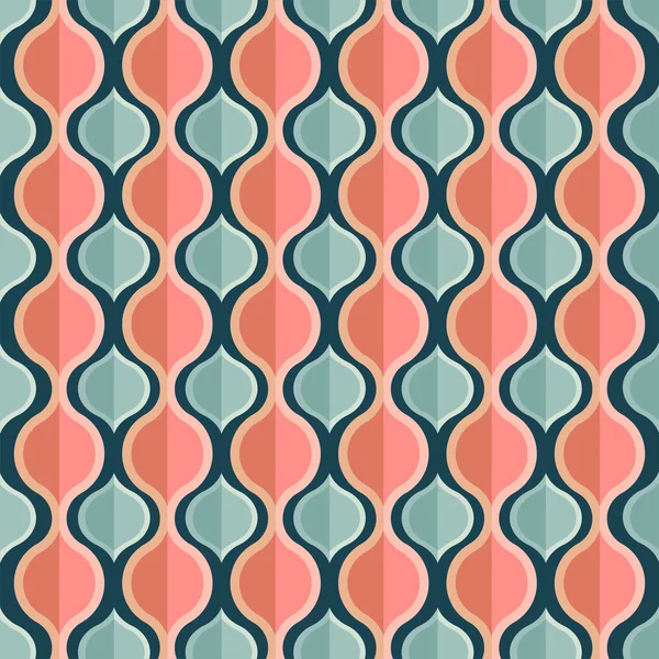 Retro Style Abstract Geometric Rhombus Pattern Background — Vettoriale Stock