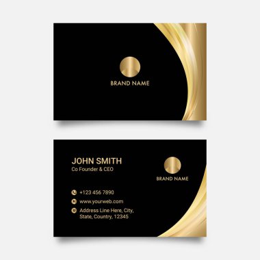 Zarif İş Kartı Şablonu.