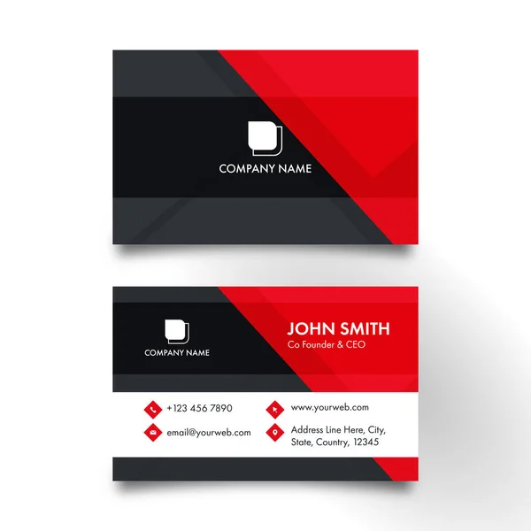 Elegant Business Card Template — Stock Vector