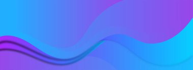 Soyut Gradyan Mor ve Mavi Dalgalar Arkaplanı.