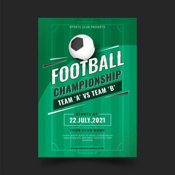 Championship Football Poster Stock Illustrations – 21,363