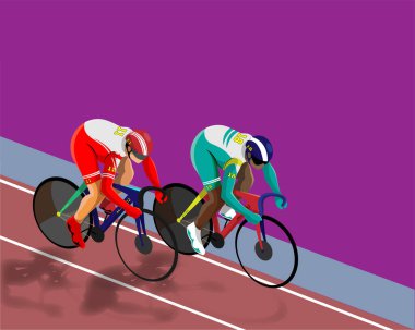 Çeşitli Atletizm Yarışları Bisiklet Yarışı Yarışları Şampiyonluk Yarışları Konsepti.