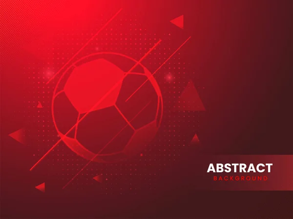 Sports Abstract Red Background Football — Stock Vector