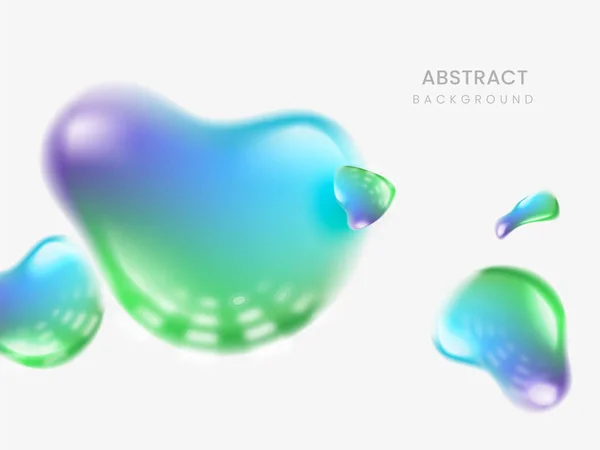 Gradient Abstrait Éléments Fluides Fond — Image vectorielle