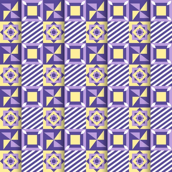 Kleurrijke Abstracte Geometrische Patroon Achtergrond Vierkante Vorm — Stockvector