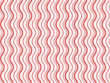 Soyut Dalga Çizgileri Şablon Arkaplanı Kırmızı Renkli.