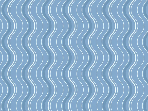 Abstrakte Wellige Linien Muster Hintergrund Blauer Und Weißer Farbe — Stockvektor