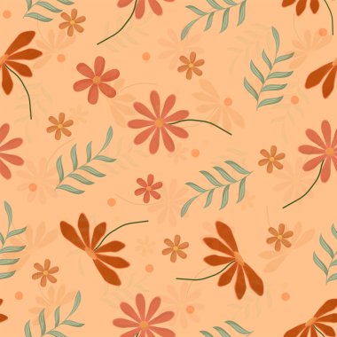 Kusursuz çiçek desenli arkaplan.