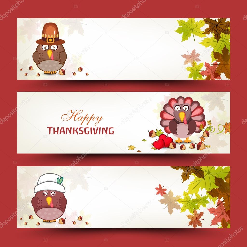 Thanksgiving banner for thanksgiving day celebration.