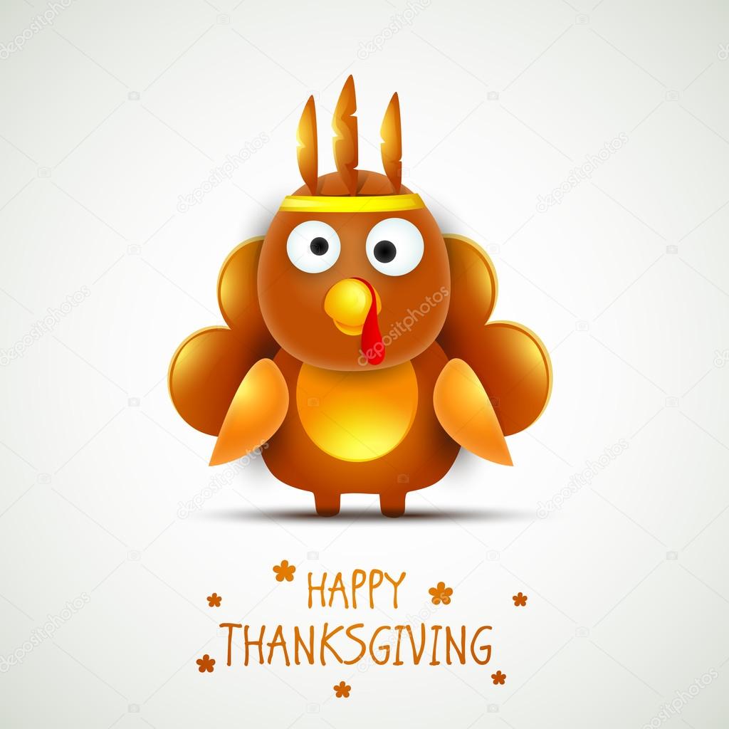 Thanksgiving celebration with turkey bird.