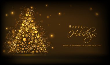 Kavramı tebrik kartı, poster ve Noel için banner.