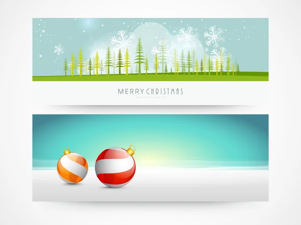 メリークリスマスグリーティングカードデザイン. — ストックベクタ