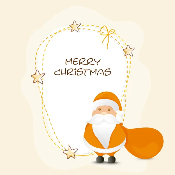 Merry Christmas Greeting Card Design. — Stock Vector