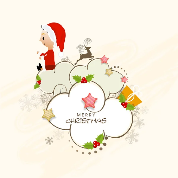 Poster and banner for Merry Christmas. — Stock Vector