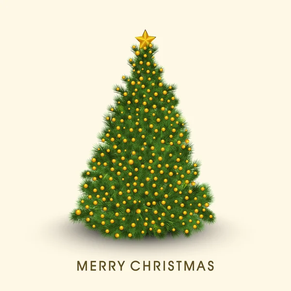 Affiche et bannière pour Noël avec arbre de houx . — Image vectorielle