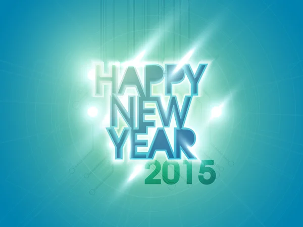 Mutlu yeni yıl 2015 kartı, poster veya el ilanı. — Stok Vektör