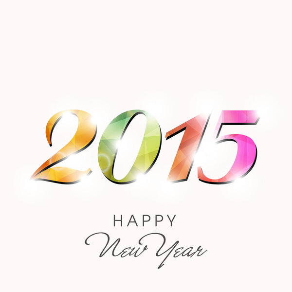 Happy New Year celebration with stylish text design.