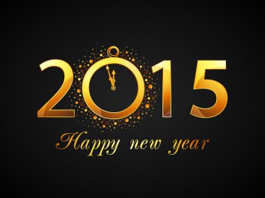 Şık metin ile kutlama mutlu yıllar.