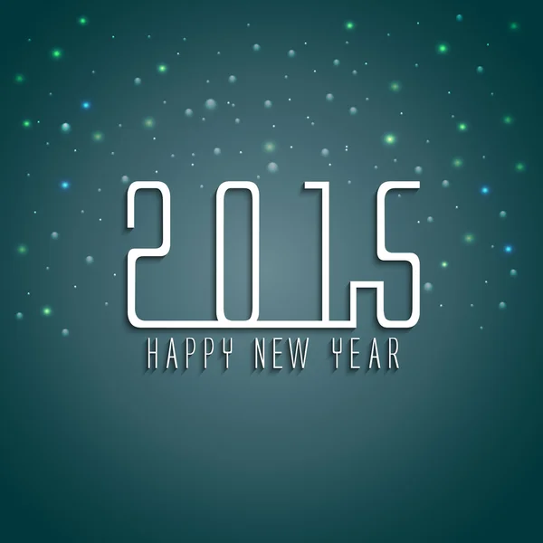 Plakat oder Karte für das neue Jahr 2015. — Stockvektor