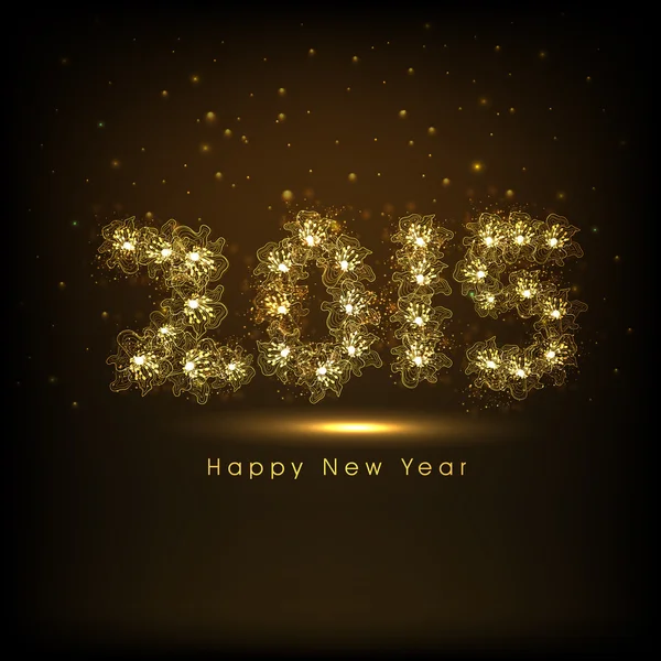 Poster veya kart yeni yıl 2015 için. — Stok Vektör