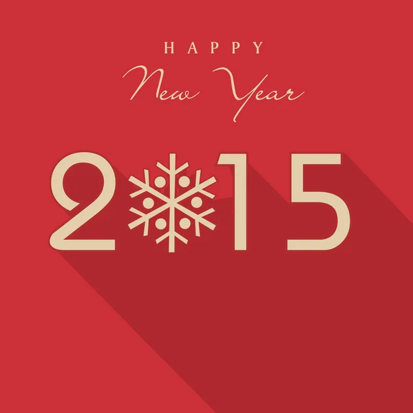 Affiche ou carte pour le Nouvel An 2015 . — Image vectorielle