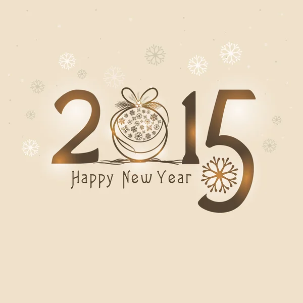 Poster or banner for Happy New Year 2015. — Stock Vector