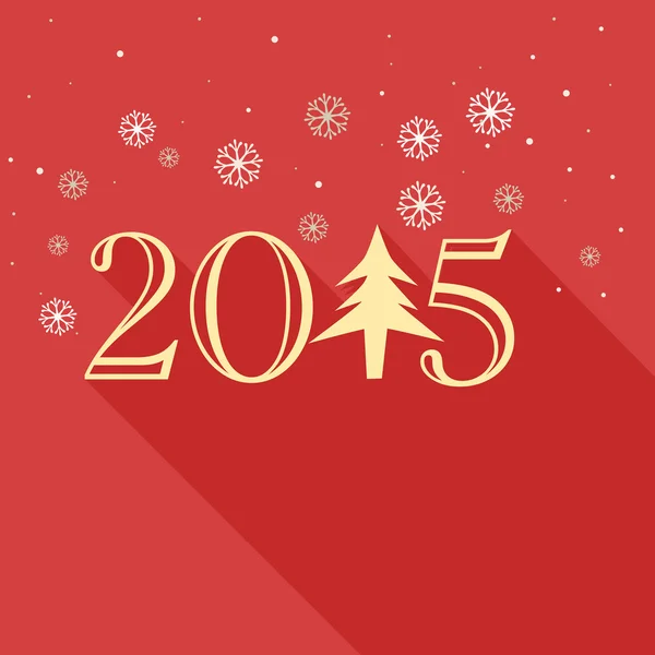 Poster voor Nieuwjaar 2015. — Stockvector