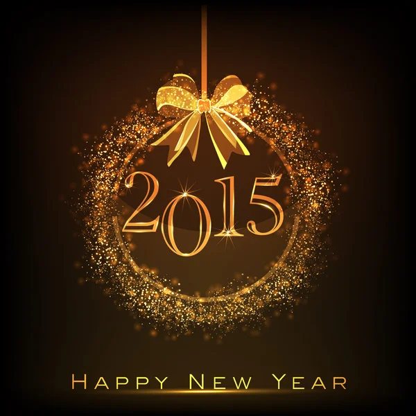 Cartão de cartaz ou saudação para o Ano Novo 2015 . — Vetor de Stock