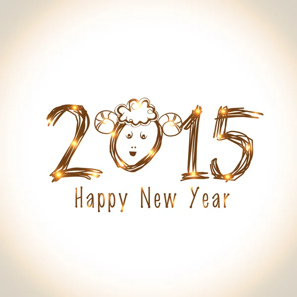 Póster o pancarta para Año Nuevo 2015 . — Archivo Imágenes Vectoriales