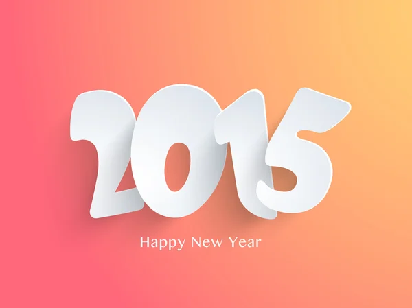 Mutlu yeni yıl 2015 kutlama kartı. — Stok Vektör