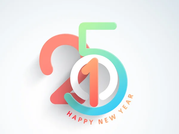 Celebração do Feliz Ano Novo 2015 . — Vetor de Stock
