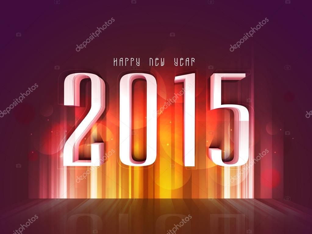 Bonne Annee 15 Carte De Celebration Image Vectorielle Par Alliesinteract C Illustration 5029