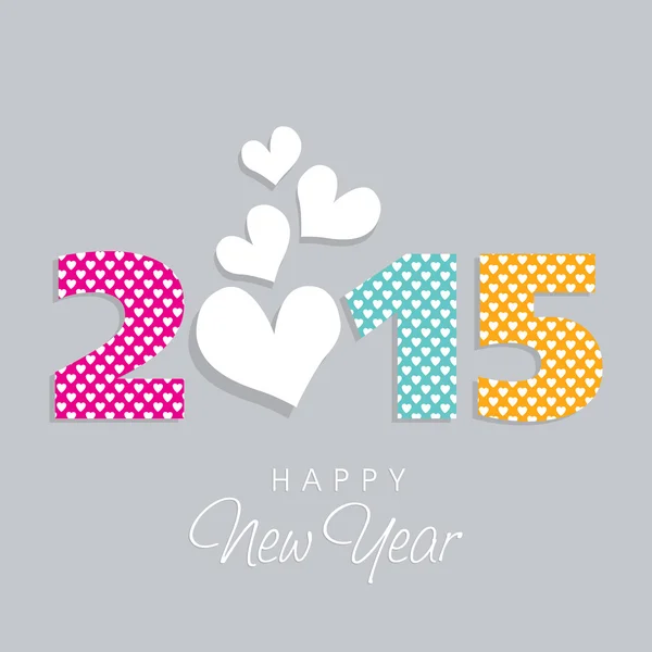 Happy New Year celebration with stylish text. — Stock Vector