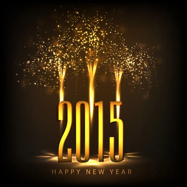 Mutlu yeni yıl 2015 kutlamaları. — Stok Vektör