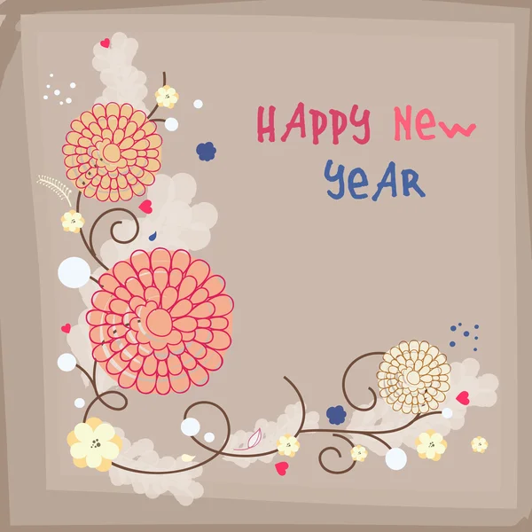 Happy New Year poster. — Stock Vector