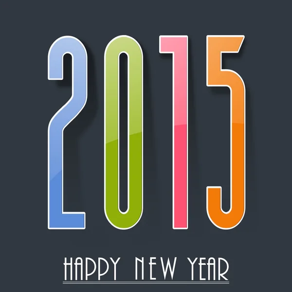 Celebración del Feliz Año Nuevo 2015 . — Vector de stock
