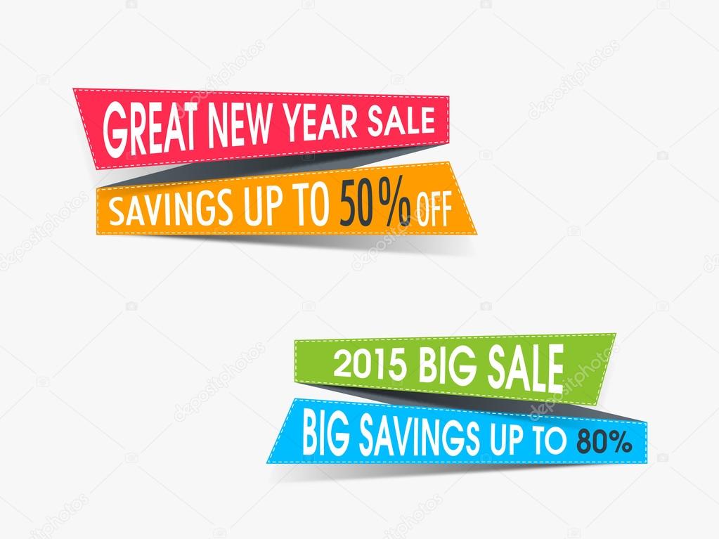 New Year celebration with sale.