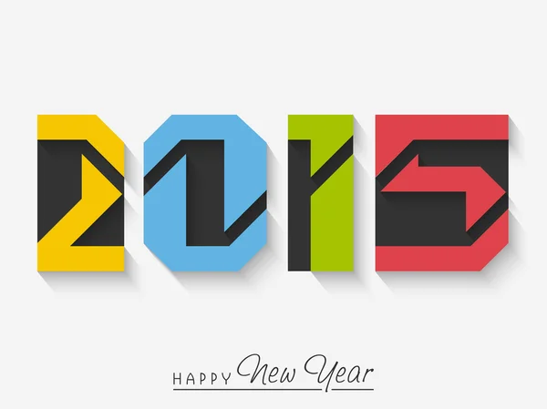 Celebration of Happy New Year 2015. — Stock Vector