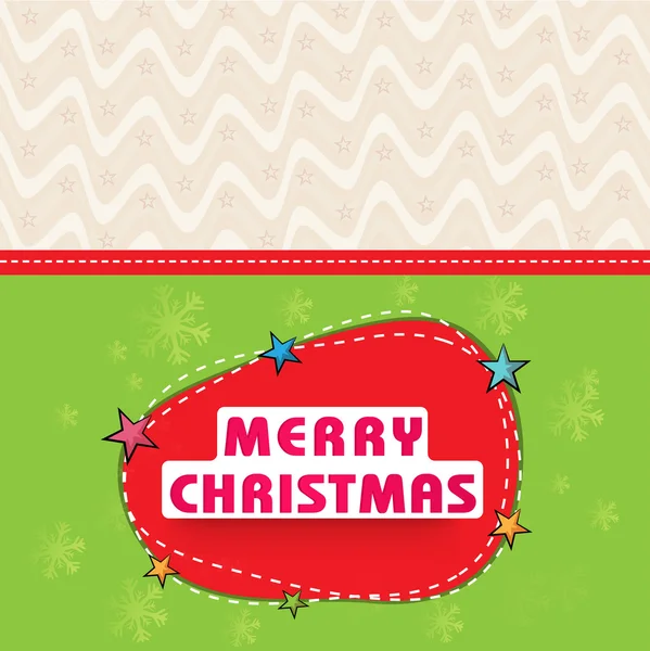 Merry Christmas celebration poster design. — Stock Vector