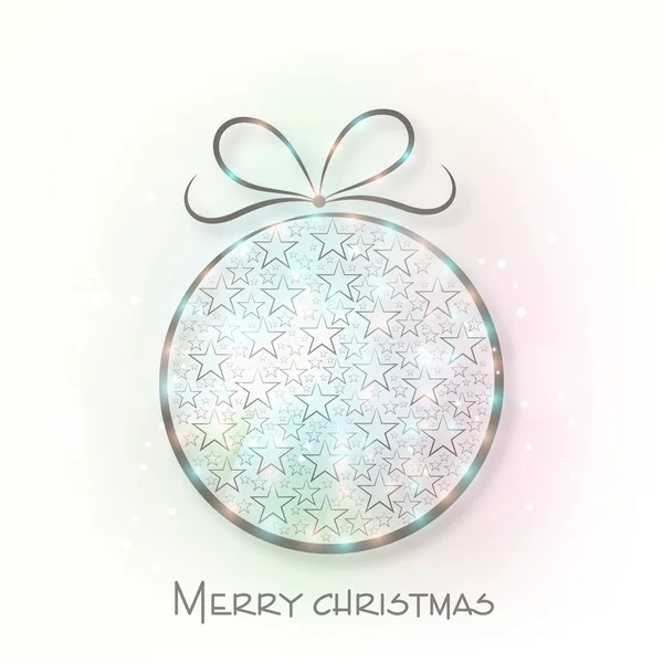 Merry Christmas celebration with christmas ball. — Stock Vector