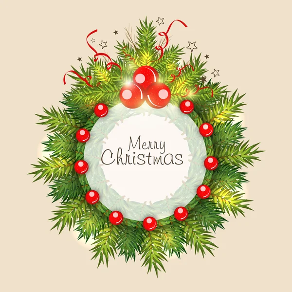 Merry Christmas celebration poster. — Stock Vector