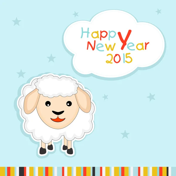 Célébration du Nouvel An chinois des moutons . — Image vectorielle