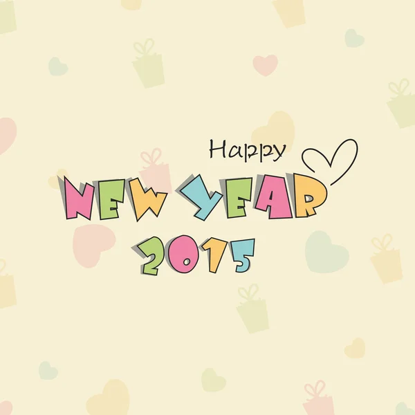 Concept de célébration du Nouvel An 2015 . — Image vectorielle