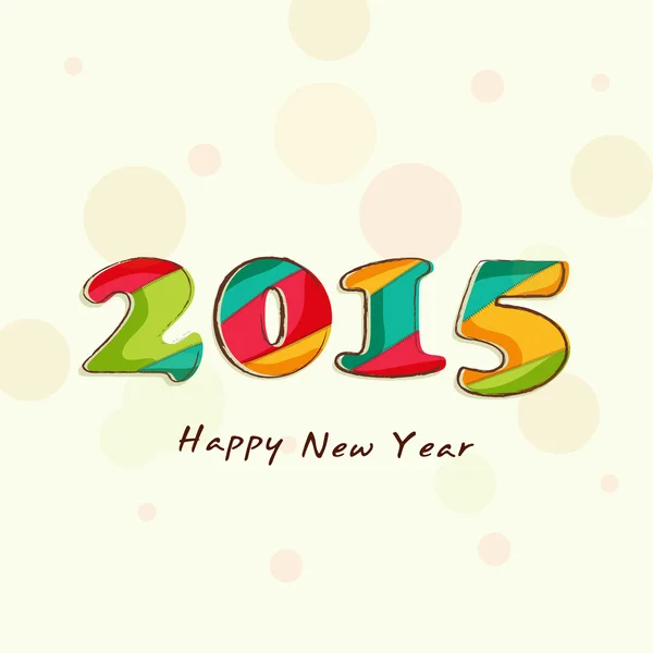 Concept van het vieren van Happy New Year 2015. — Stockvector