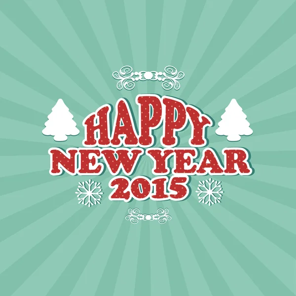Begreppet firar Happy nytt år 2015. — Stock vektor