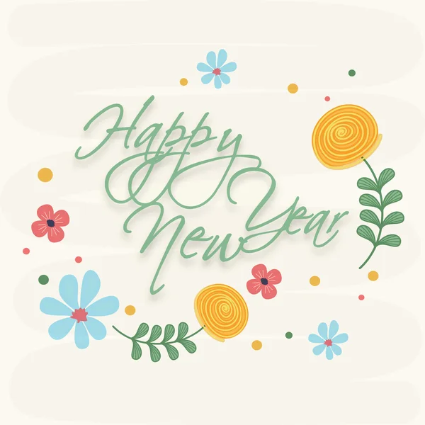 Poster of Happy New Year celebration occasion. — Stock Vector