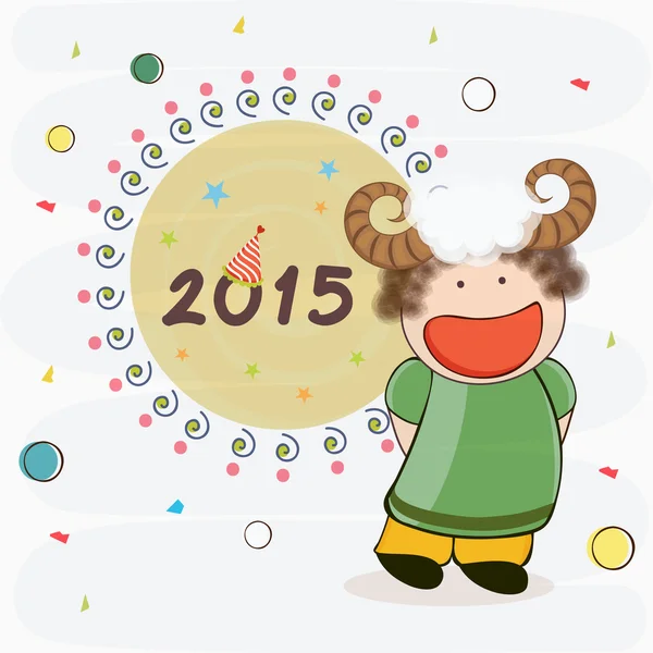 Poster, banner or flyer of Happy New Year 2015. — Stock Vector